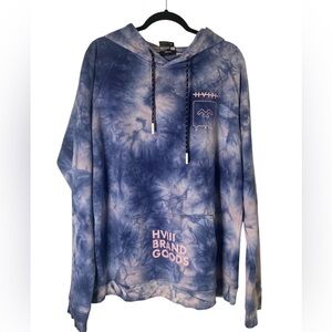 HVIII Brand Goods Blue Tie-Dye Hoodie